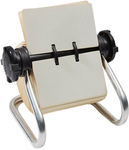 Rolodex card